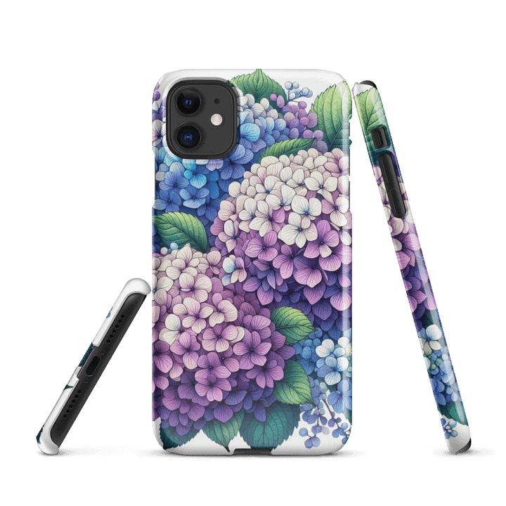 Hydrangea Harmony iPhone® Snap Case | AI Design product image (1)