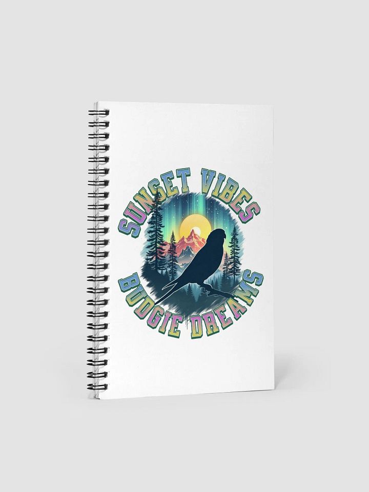 Sunset Vibes Budgie Dreams Spiral Notebook product image (2)