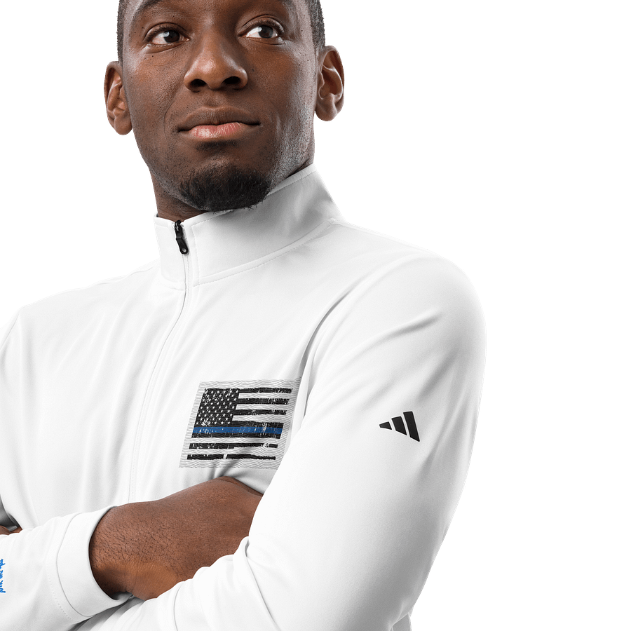 Nik The Hat | Adidas Quarter Zip Pullover – Summer ’25 BACK THE BLUE Edition product image (8)