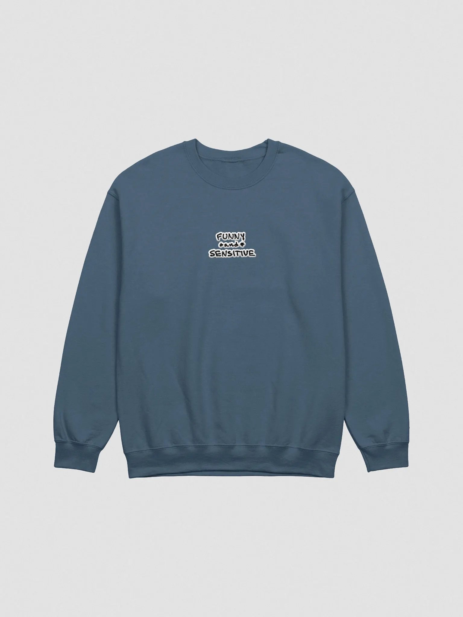 FUNNY *and* SENSITIVE (bubble design) embroidered crewneck product image (4)
