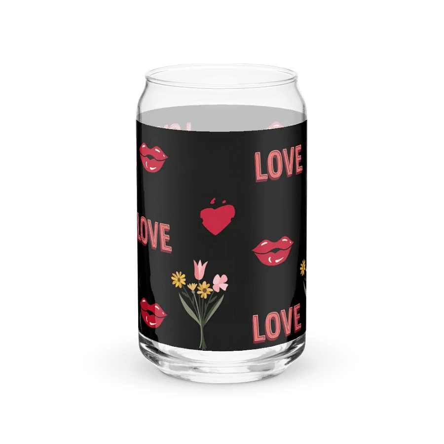 Love and Lips Glass Can product image (8)