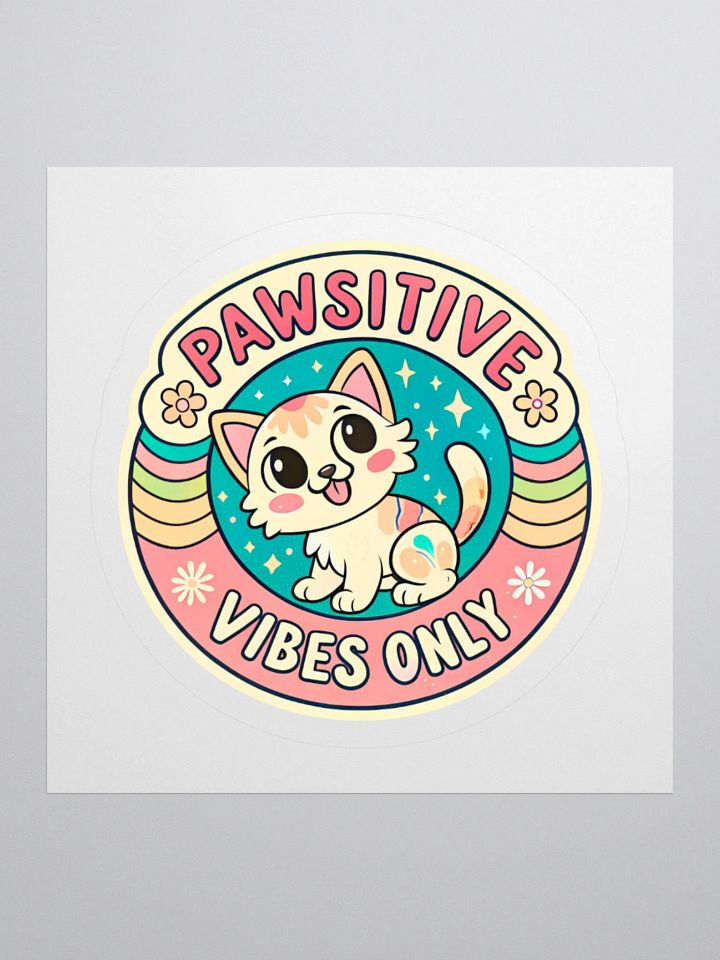 Pawsitive Vibes Cat Sticker Set product image (2)