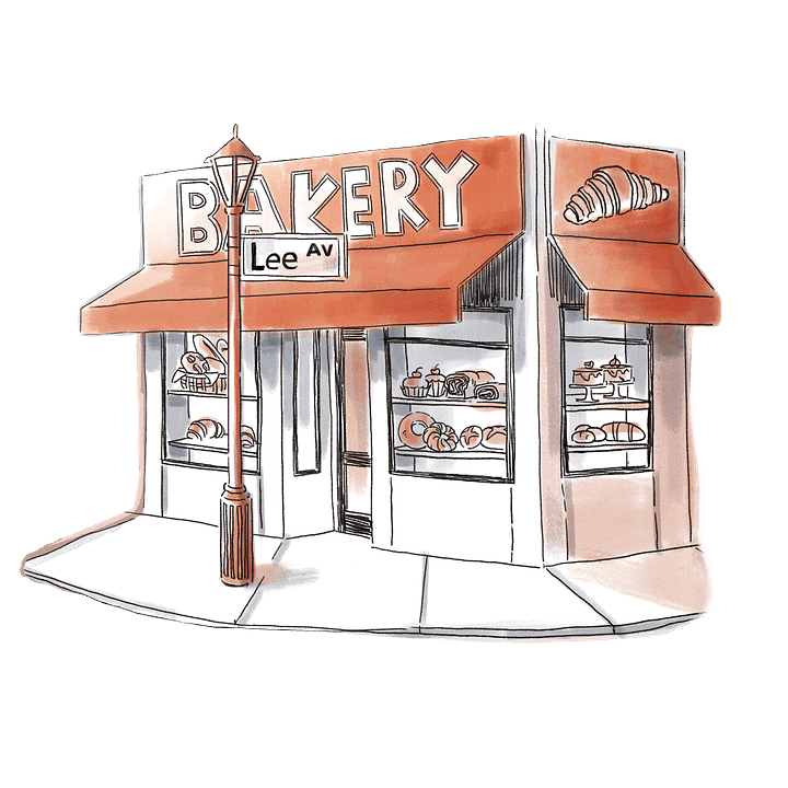 Lee Avenue Bakery Chest Print Tee product image (8)