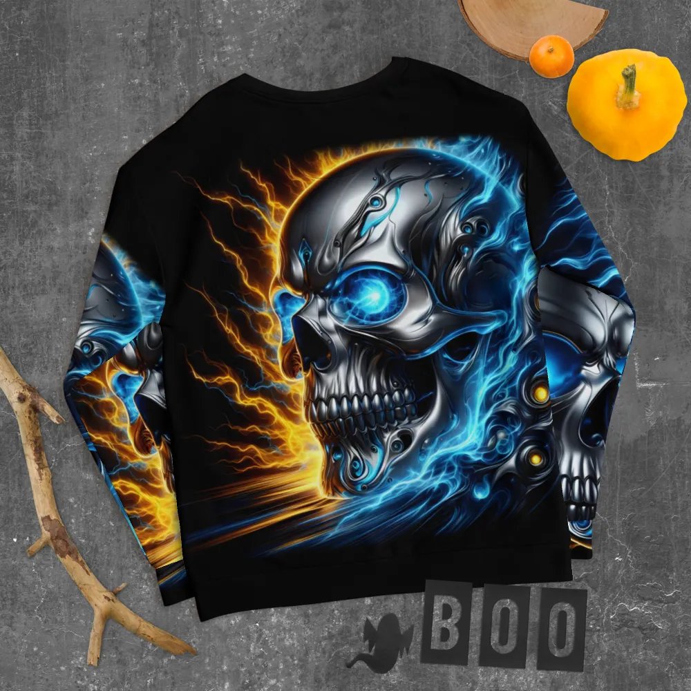 Ethereal Skull Glow - Unisex Sweatshirt #14 product image (10)