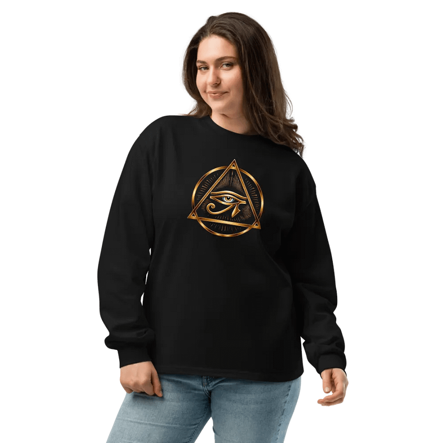 [Eye of Horus] - Unisex Premium Heavyweight Long Sleeve Shirt product image (9)