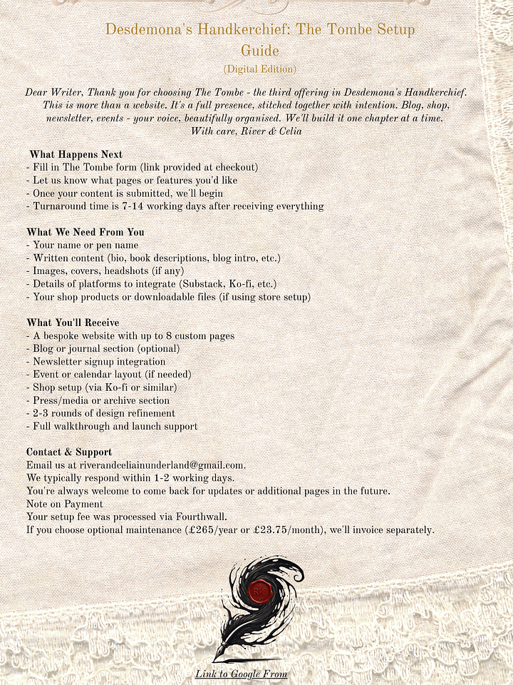 Desdemona's Handkerchief: The Tombe product image (2)