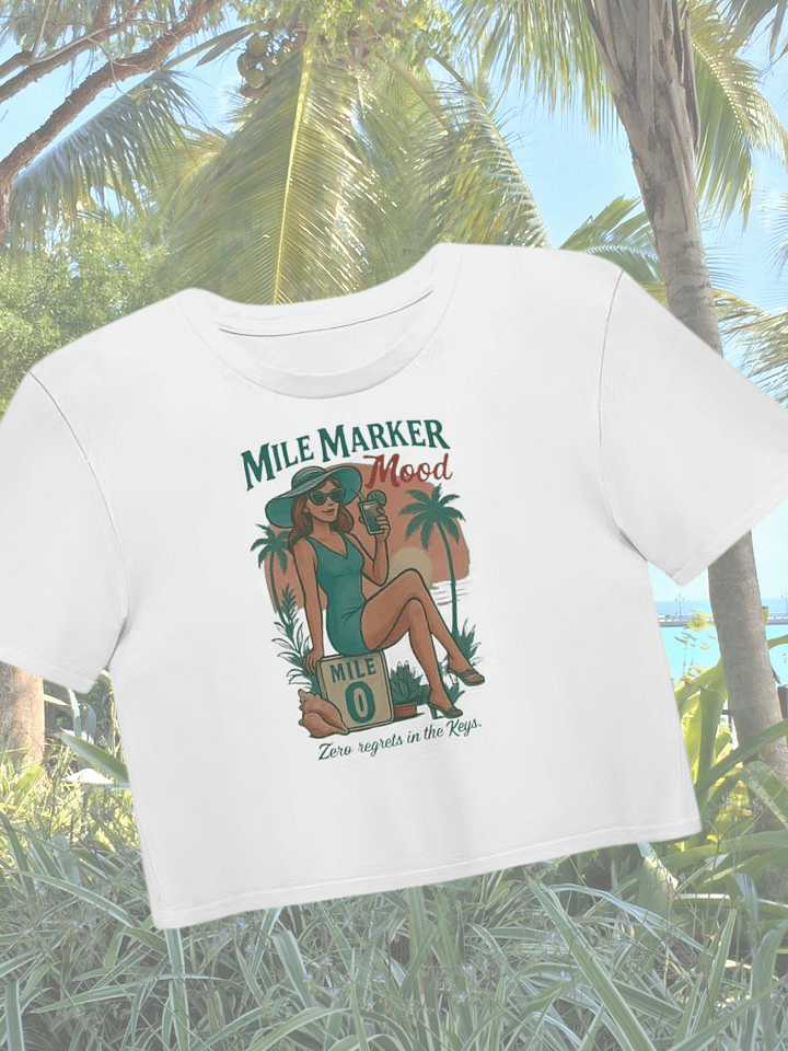 Mile Marker Mood Key West Ladies Crop Top product image (1)