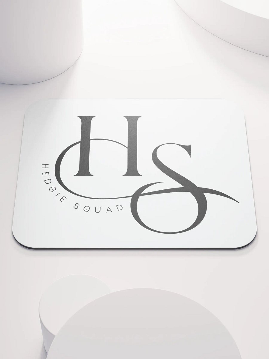 Hedgie Squad white mousemat (8.7″ × 7.1″ // 22cm × 18cm) product image (1)