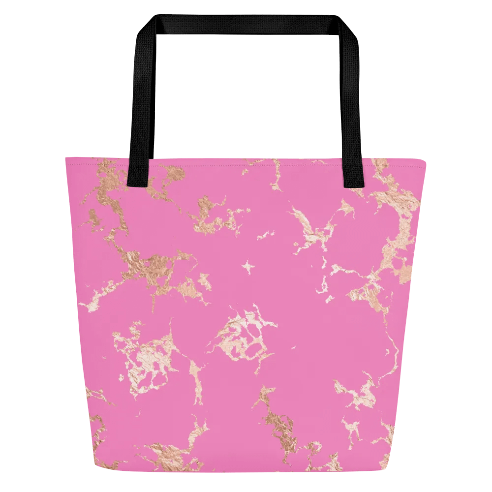 Pink Golden Marble All-Over Tote Bag product image (3)