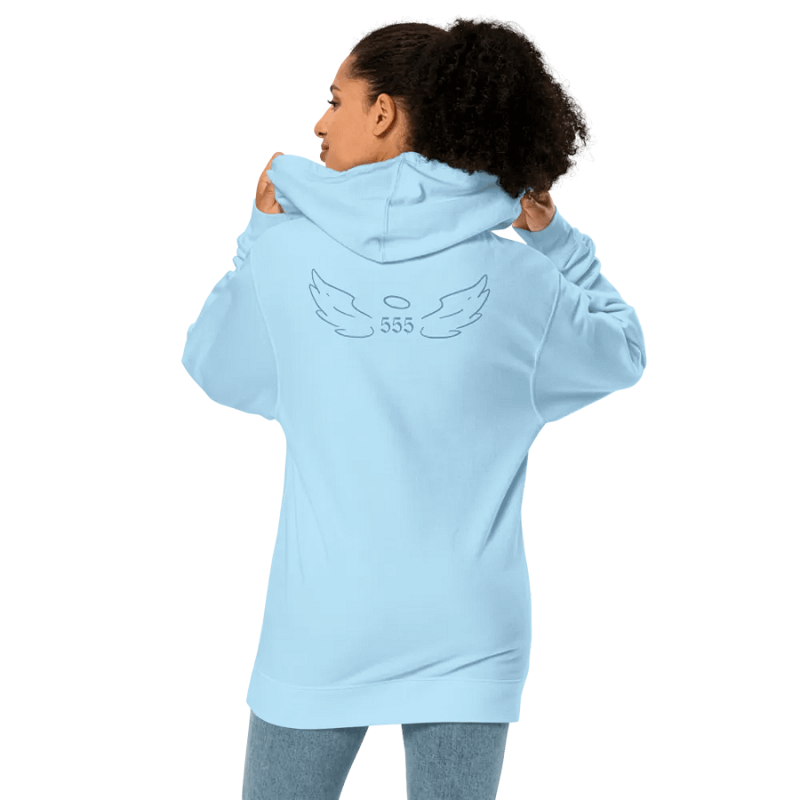 Independent Hoodie 555 Hoodie - Aqua Teal Thread Embroidery product image (7)