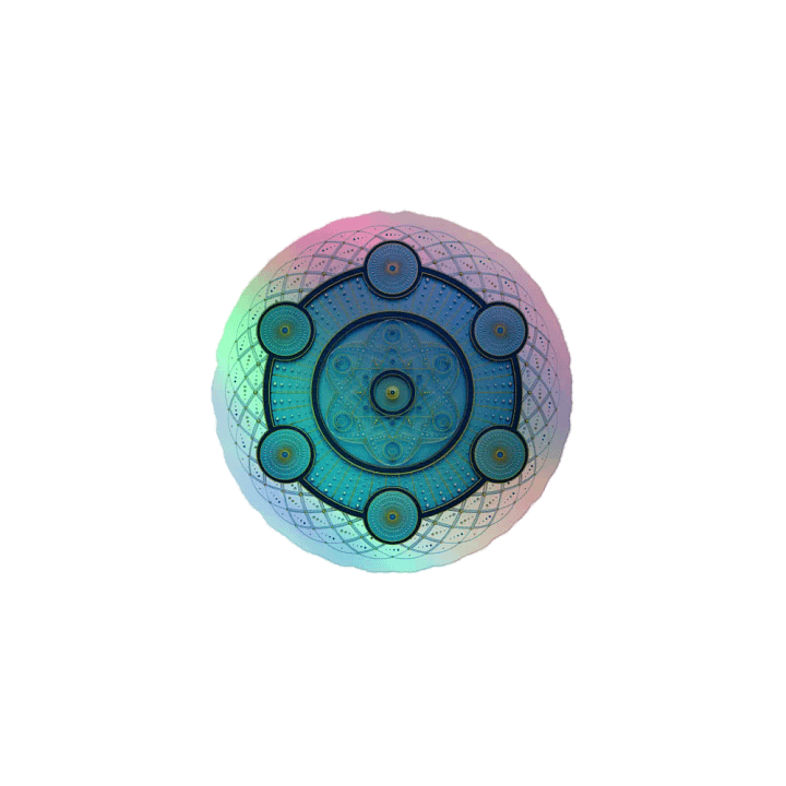 Mandala of Self-Expression Kiss-Cut Holographic Sticker product image (1)
