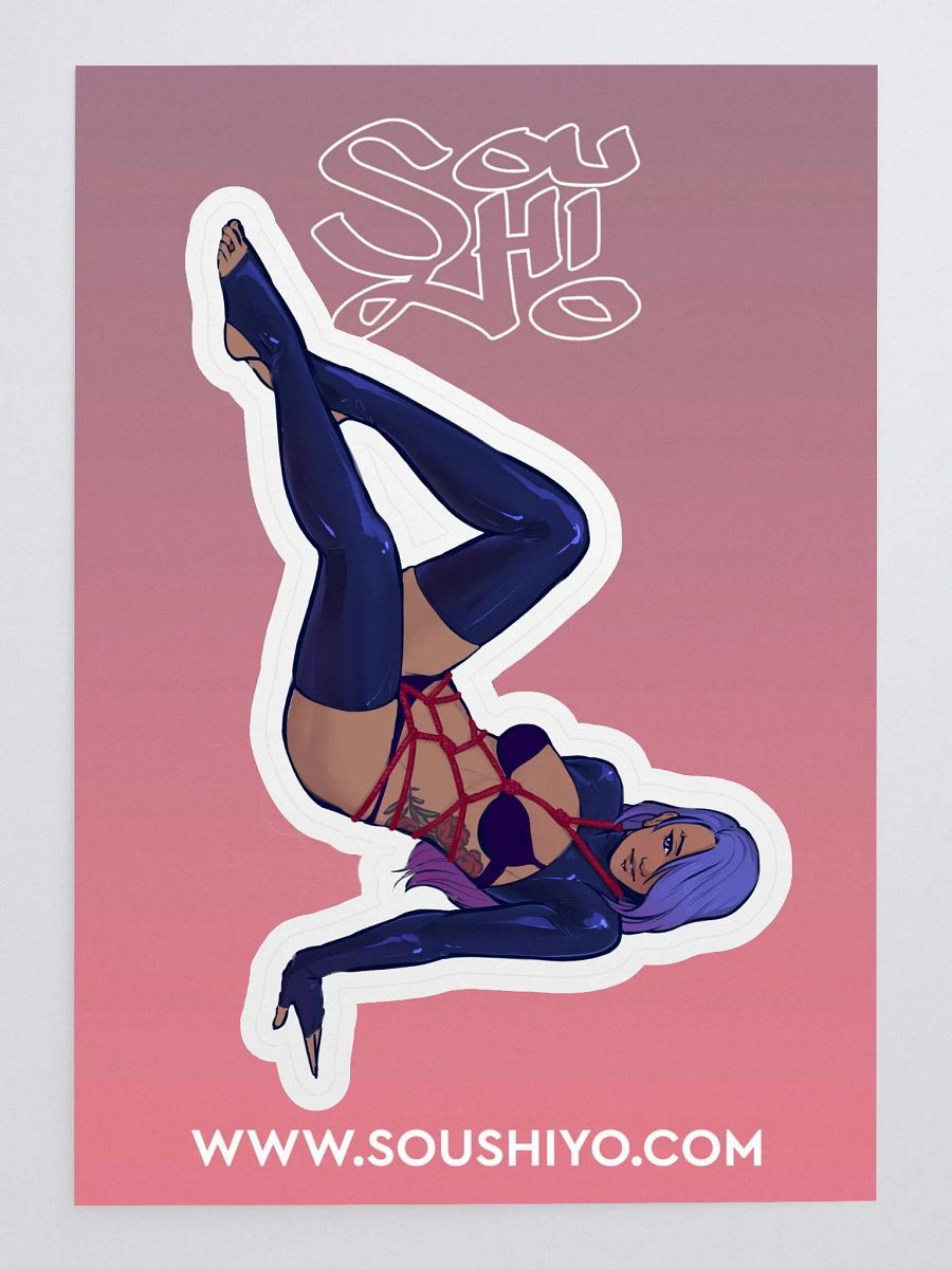 Latex & Shibari Pinup Sticker product image (3)