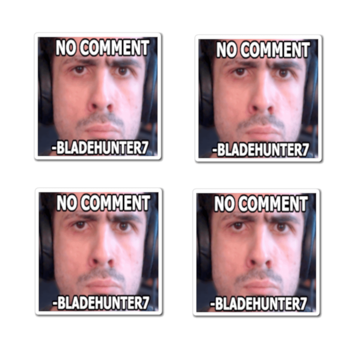 (BUNDLE 4 PACK) No Comment Bladehunter7 Magnet product image (1)