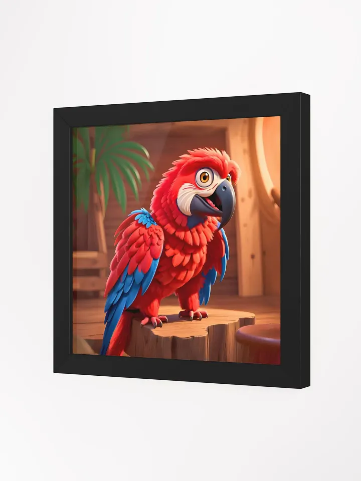 Endangered Species - Mexico - Scarlet Macaw Eco-Friendly Ayous Wood Framed Poster product image (2)