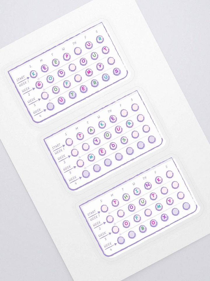 Birth Control Sticker Sheet product image (1)