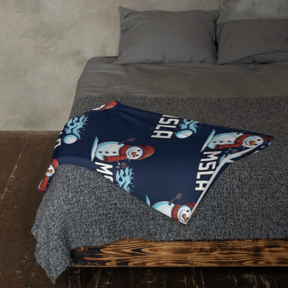 MSLA Holiday Snowman Throw Blanket product image (11)