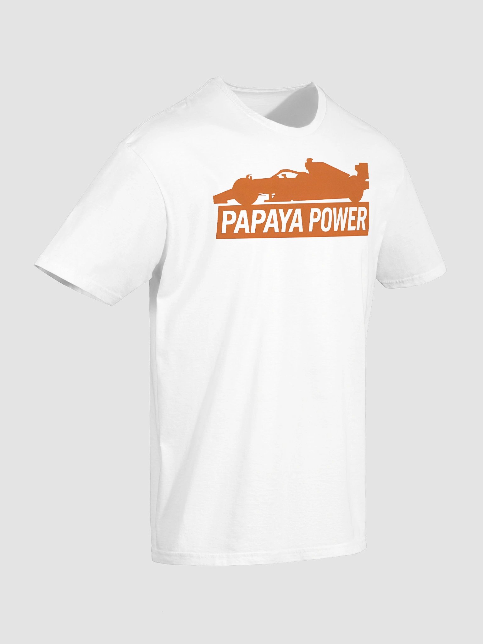 Papaya Power McLaren F1 Car Silhouette T-Shirt - Iconic Motorsport Fan Gear product image (6)