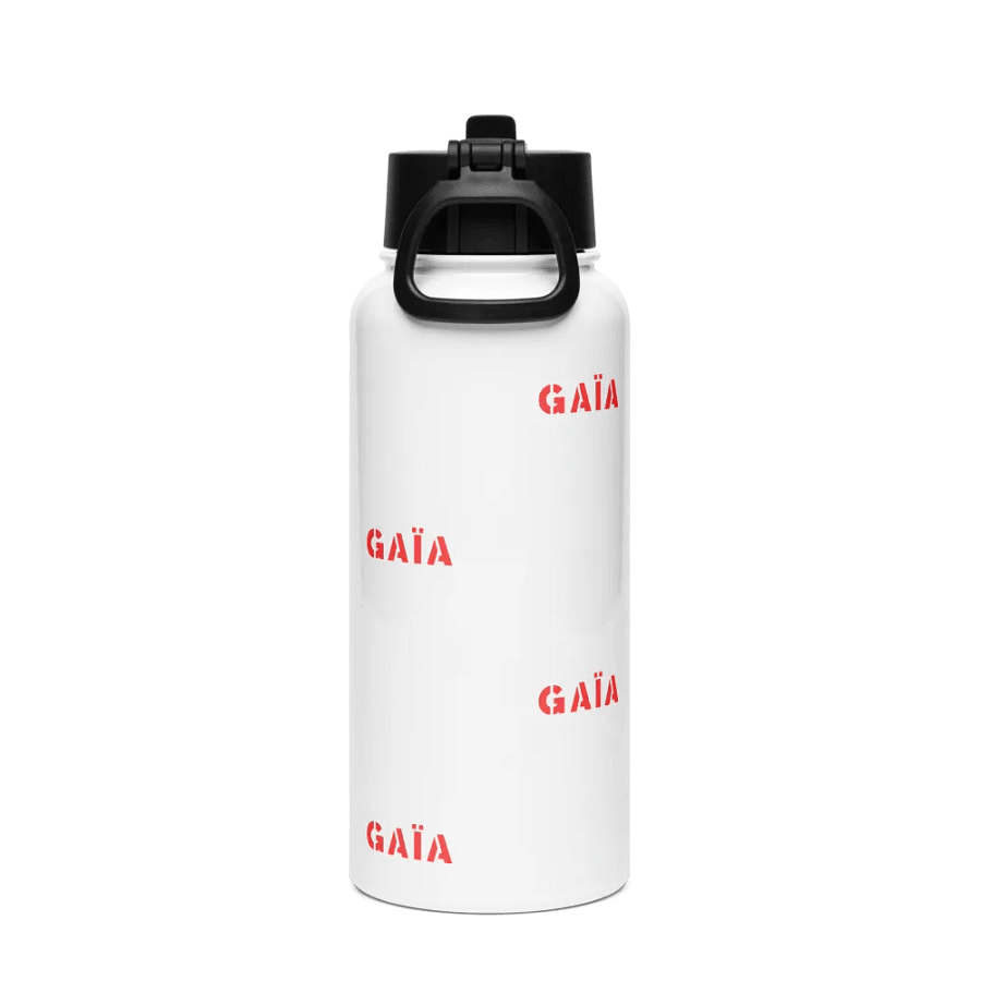 GAIA Red Pattern Stainless Steel Water Bottle product image (2)
