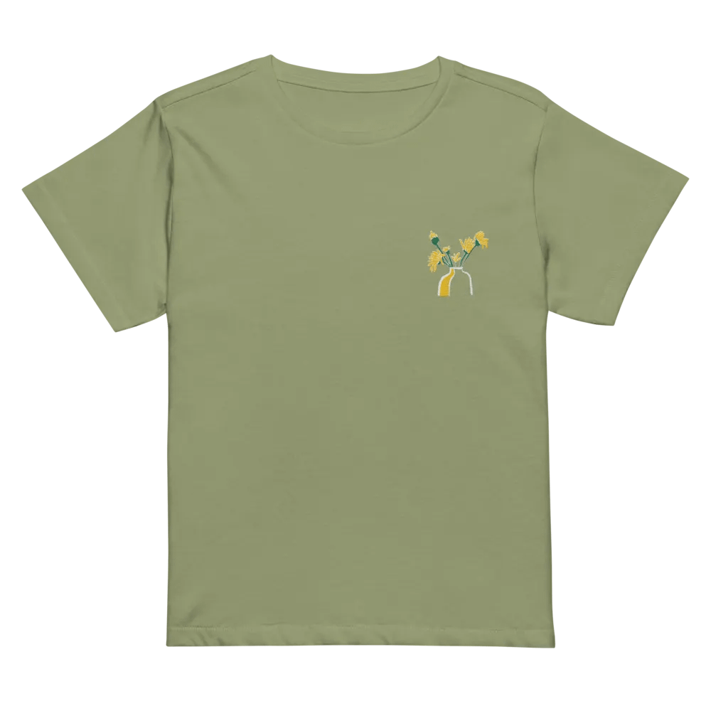 Golden Blooms Women's High-Waisted Tee product image (2)