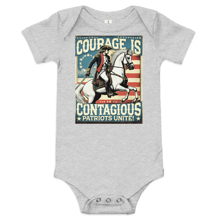 Courageous Patriots Baby Onesie product image (1)