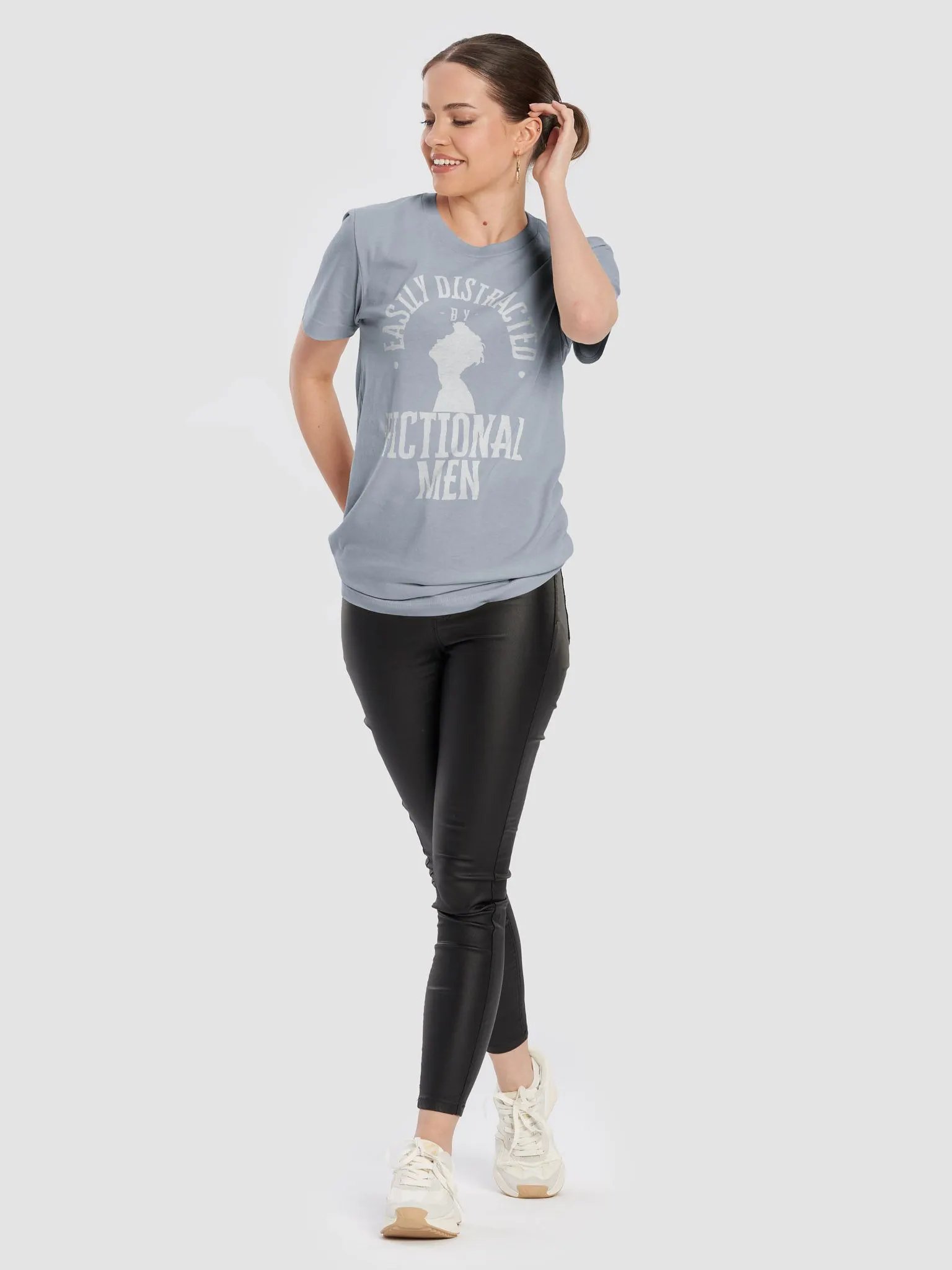 Easily Distracted by Fictional Men shirt White product image (40)