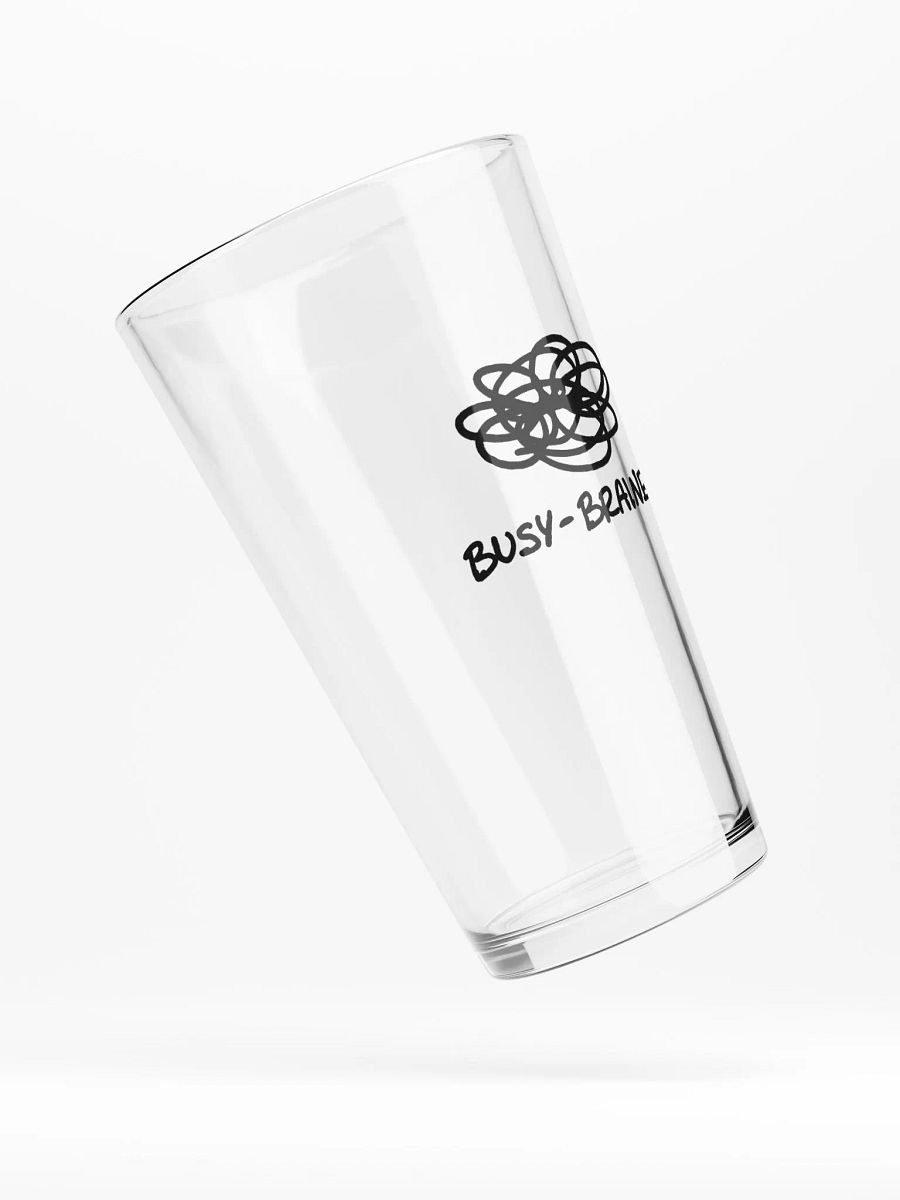 BUSY-BRAINED pint glass product image (4)