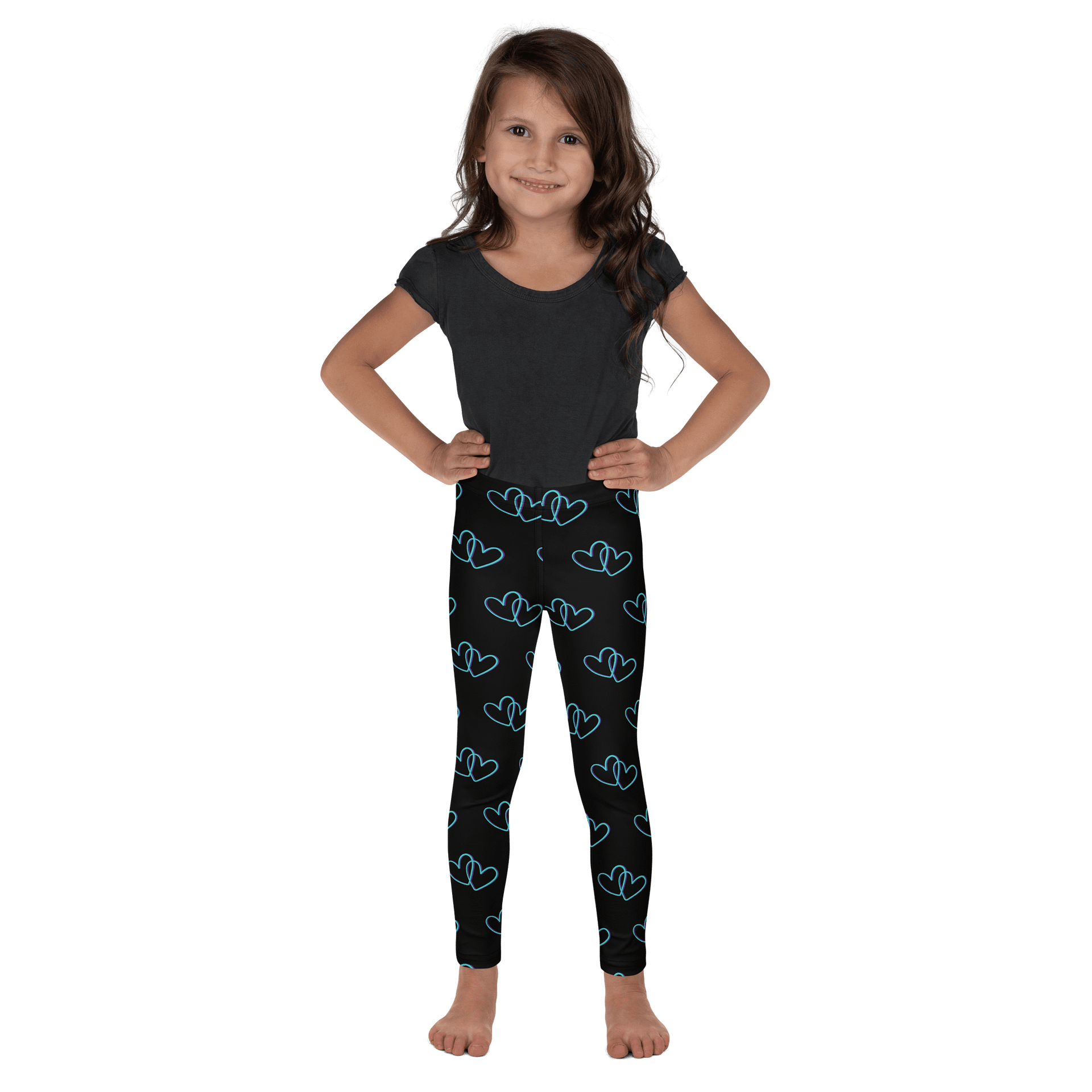 Black Heart Kids Leggings product image (1)
