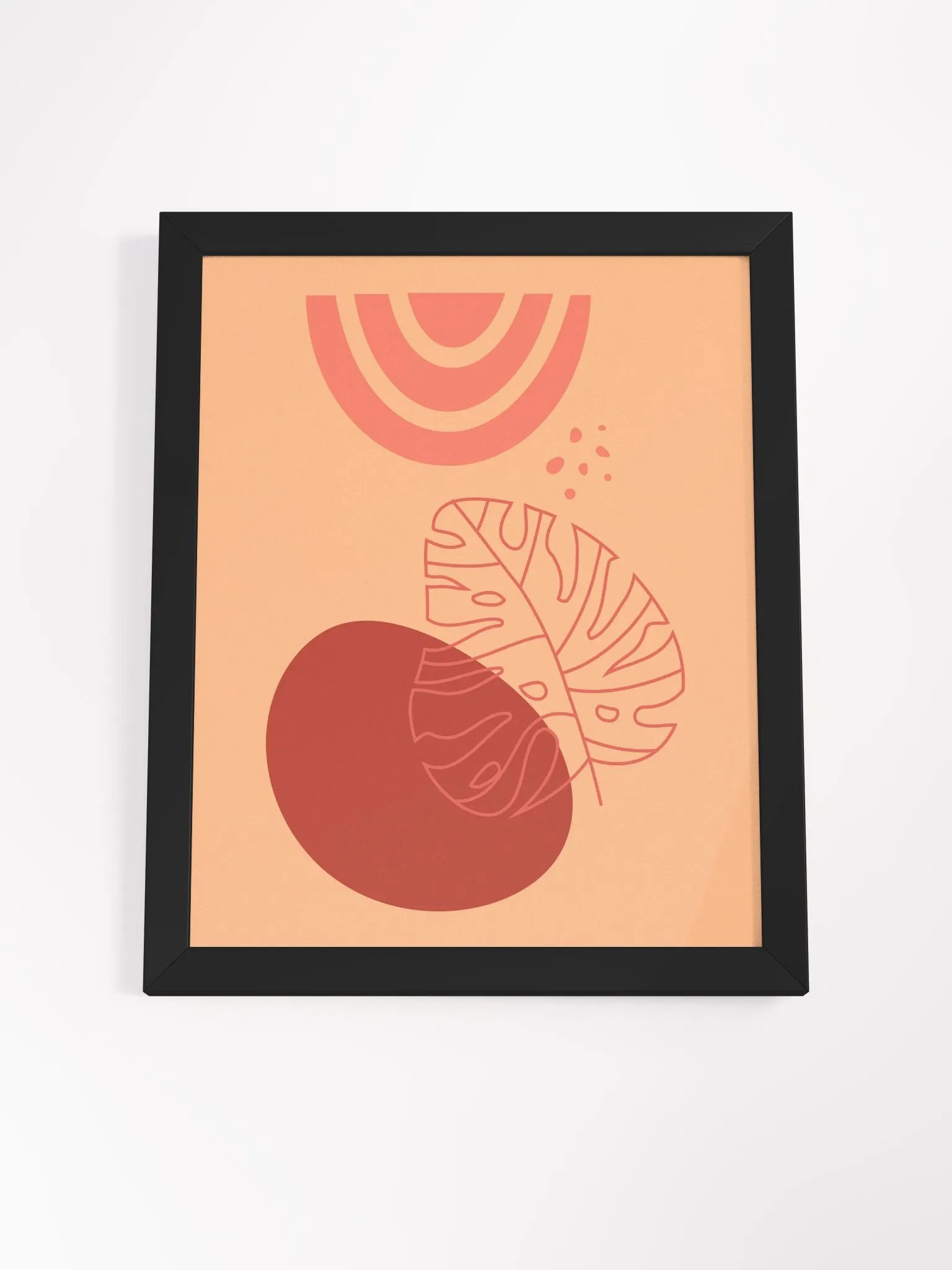 Monstera Leaf Arch Framed Art Print product image (62)