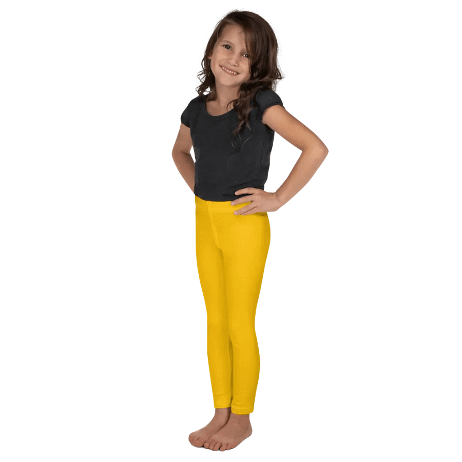Kids Plain Color Amber Leggings product image (3)