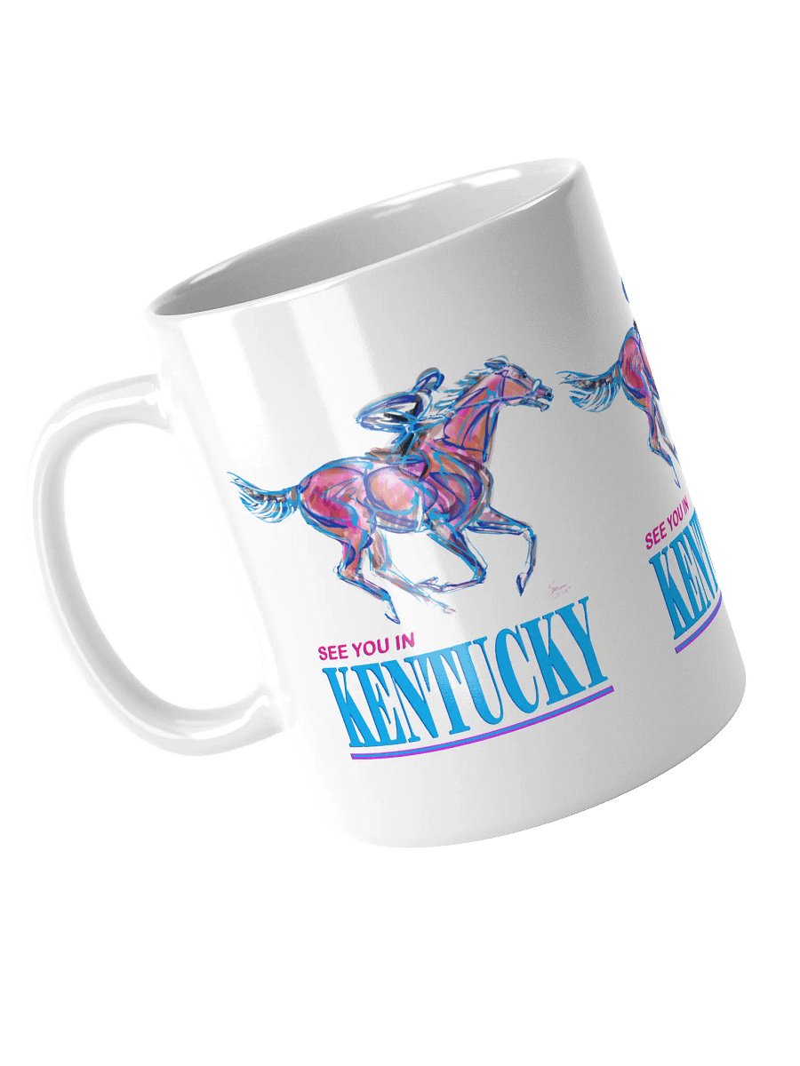 Kentucky Bound-Horse Racing Ceramic Mug product image (9)