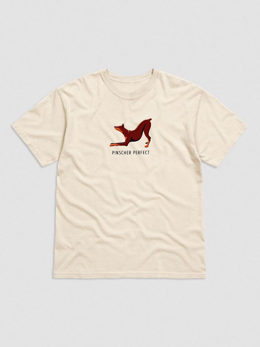 Pinscher Perfect T-Shirt(Embroidered) of a Doberman Pinscher(Red) product image (4)