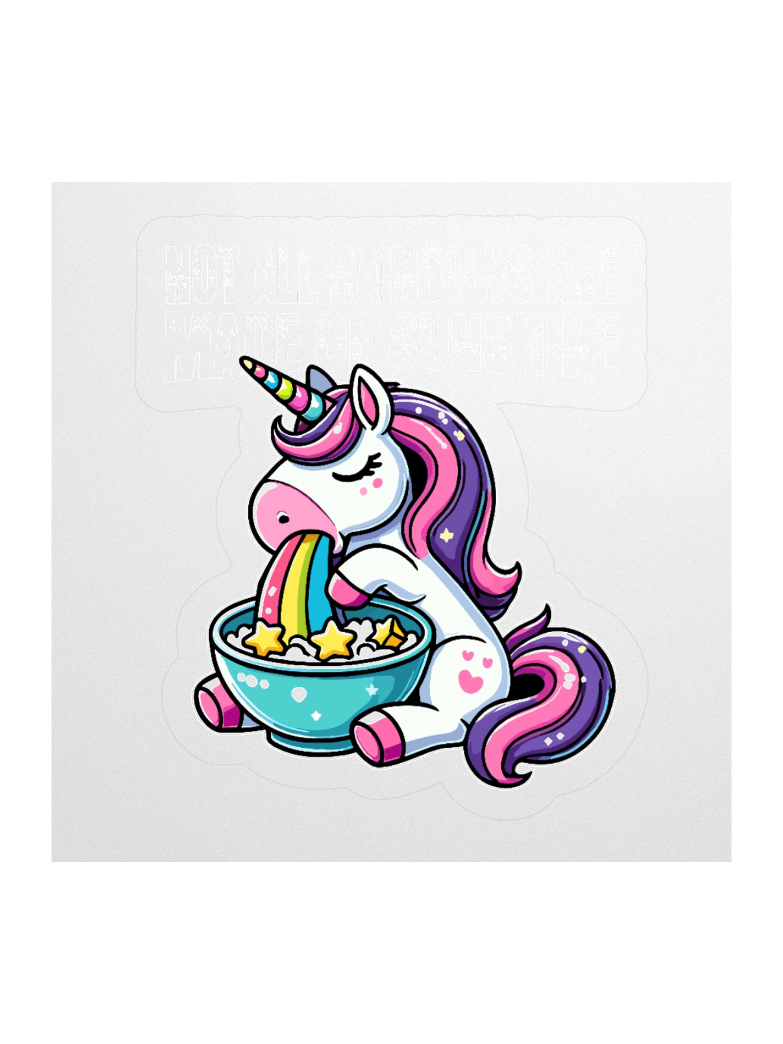 Rainbow Unicorn Sticker product image (1)