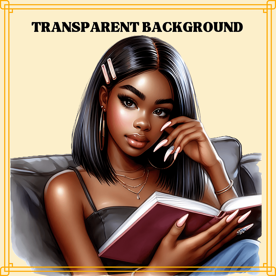 Black reading queen product image (2)