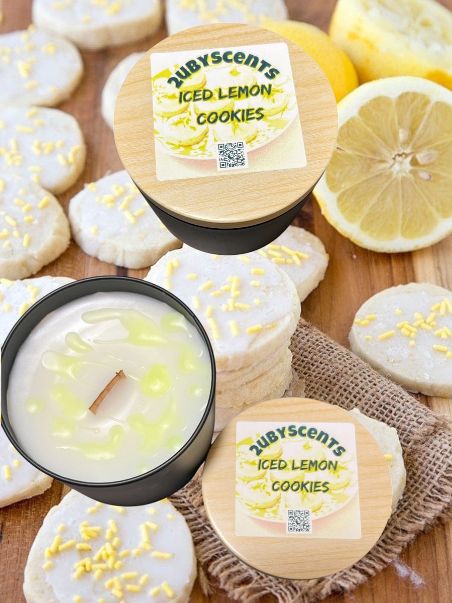 Iced Lemon Cookies Scented 8. oz Candle product image (1)