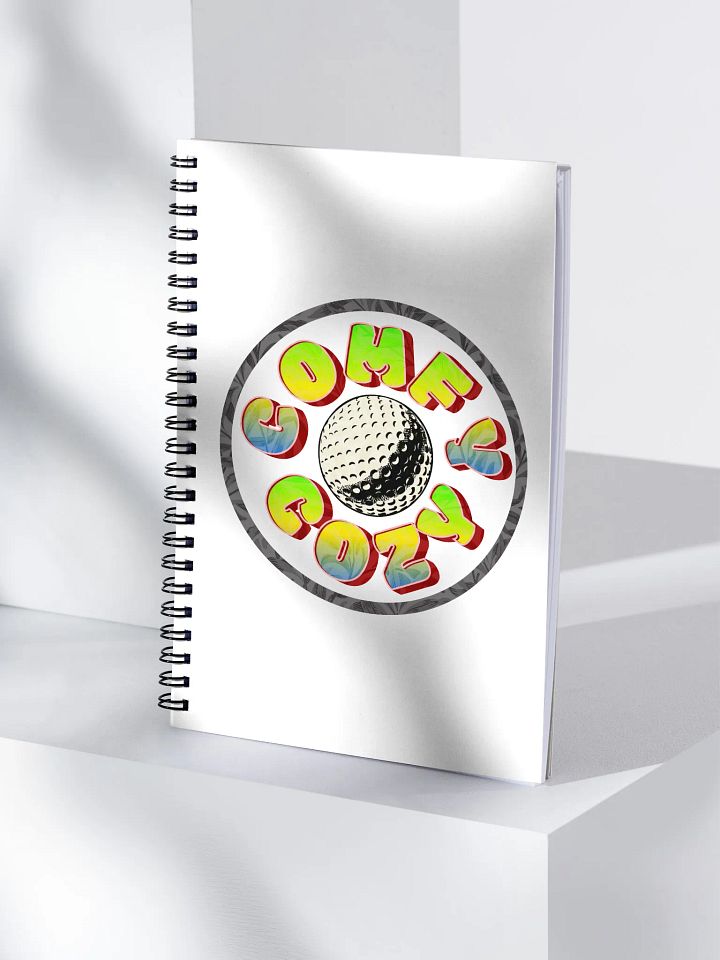 Comfy Cozy Golf Colorful Notebook product image (1)