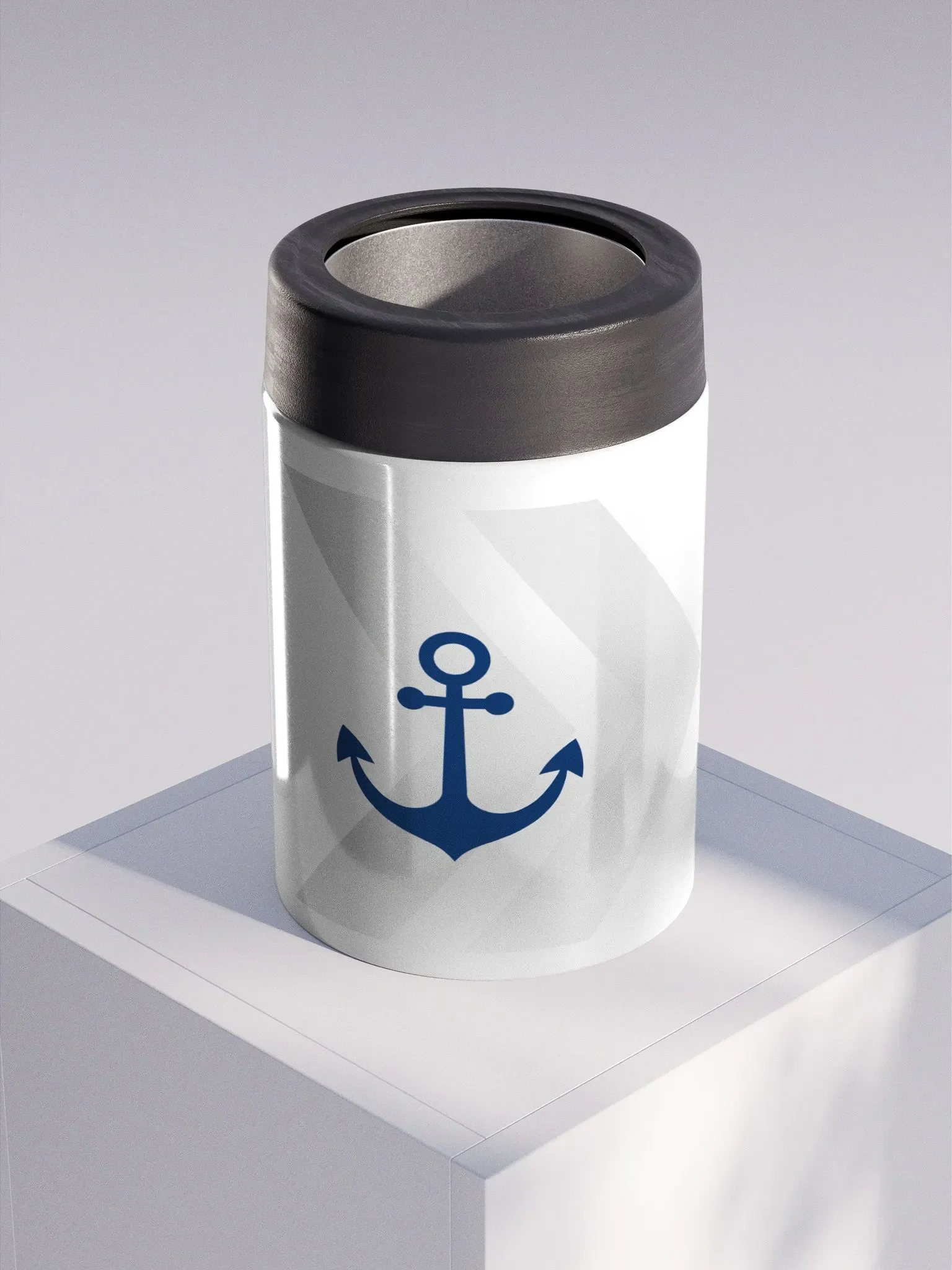 New! Stainless Steel Anchor Screw Top Koozie product image (1)
