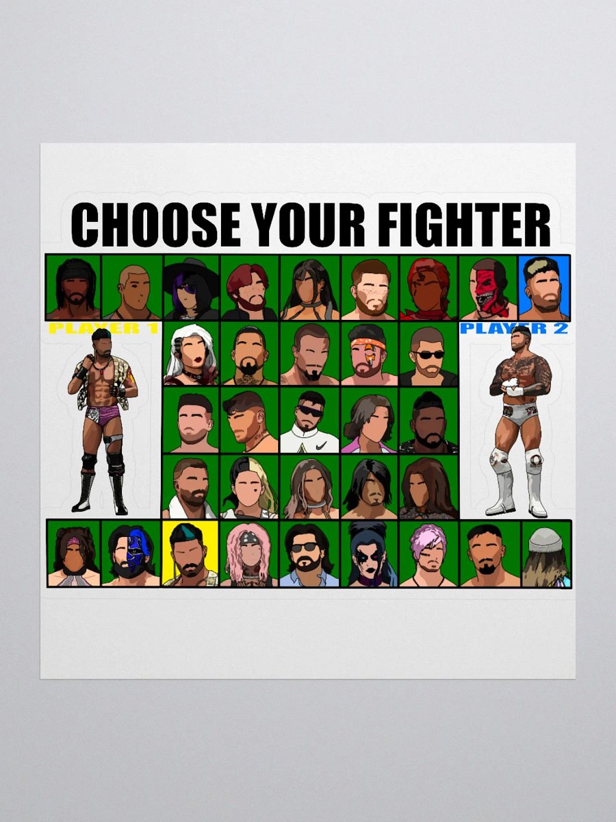 PEPW Choose Your Fighter Curk x Flynn Sticker product image (1)