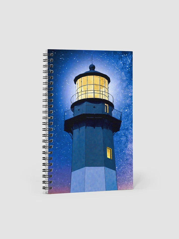 Tybee Island Lighthouse - Starry Night Spiral Notebook product image (1)