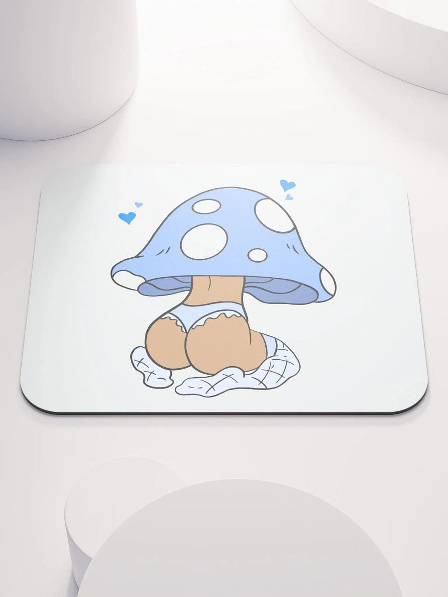 Mushroom Baddie Desk Mat - Light Blue product image (1)