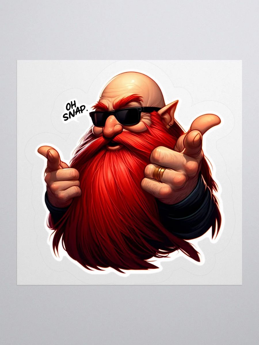 Oh Snap! Red Beard Sticker product image (2)
