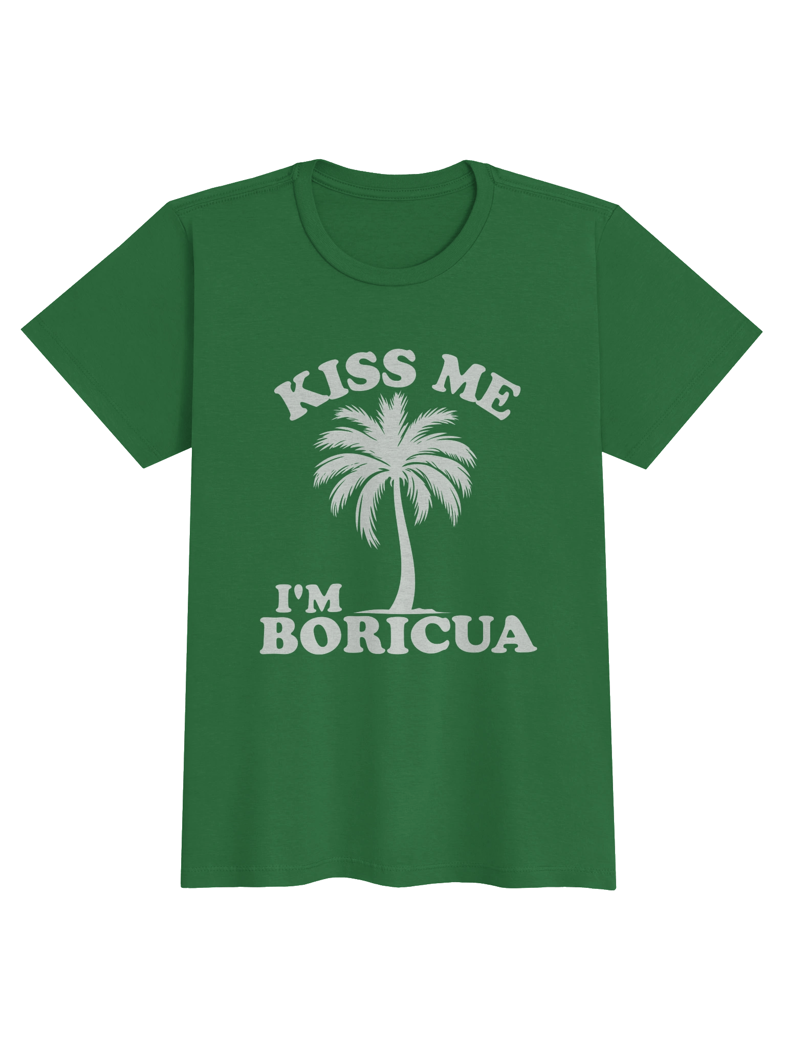 Kiss Me I'm Boricua T-Shirt Mujer product image (1)