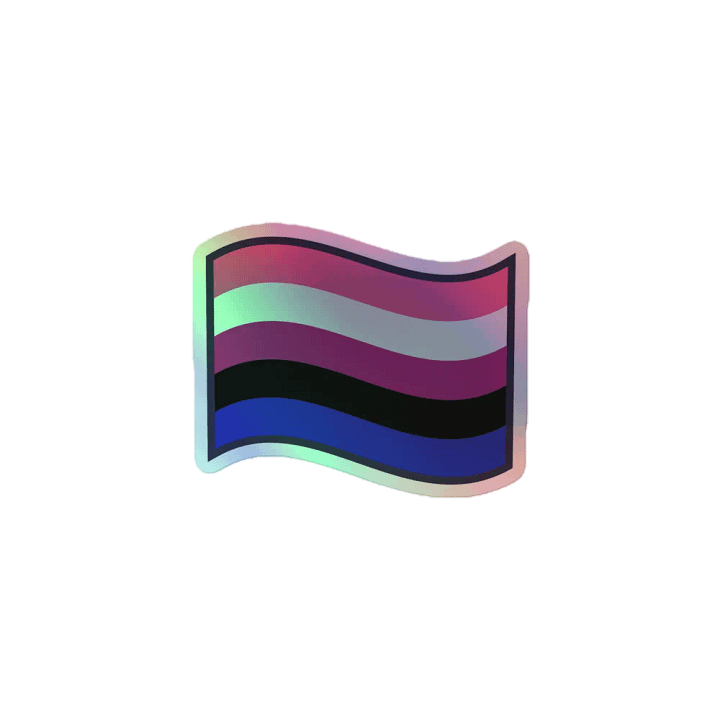 Holographic Pride Flag Sticker Sheet product image (1)