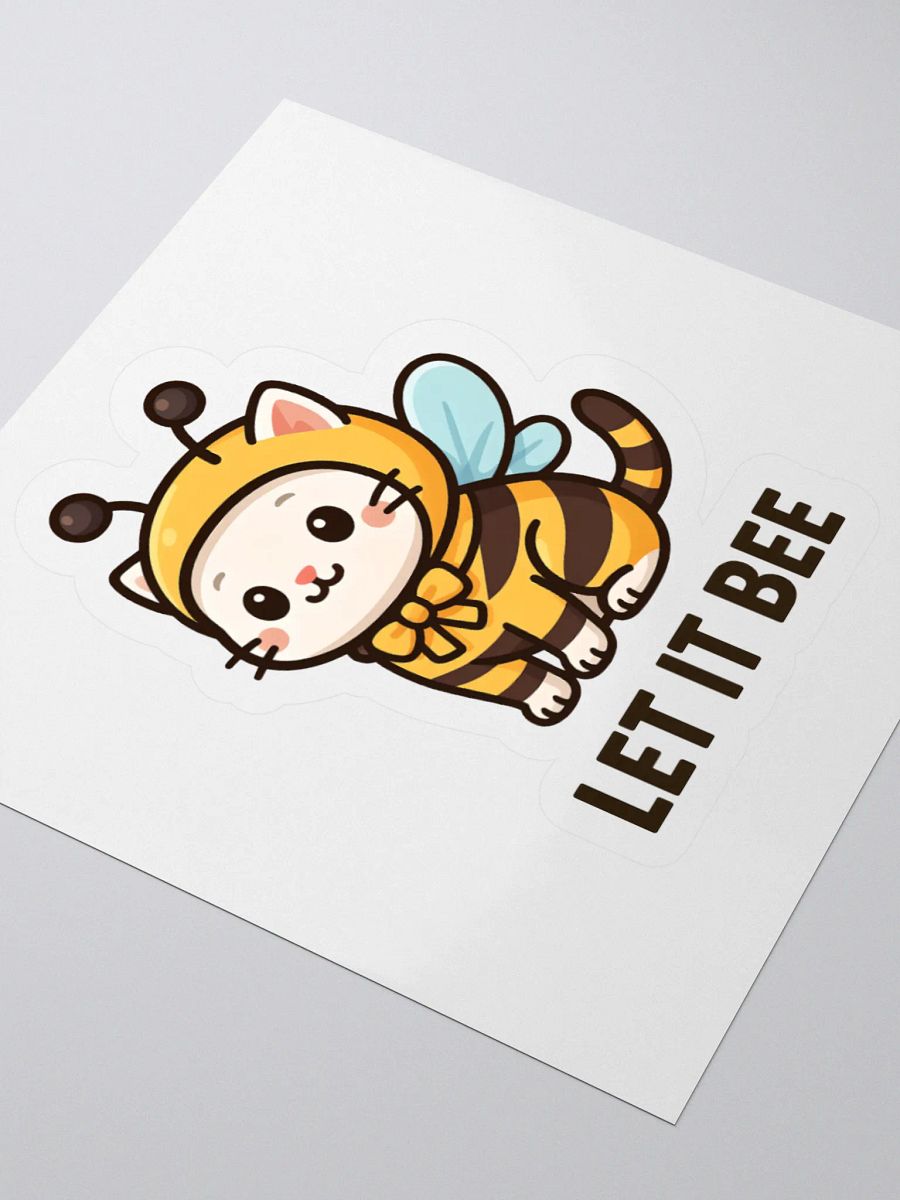 Let It Bee Cat Sticker product image (8)