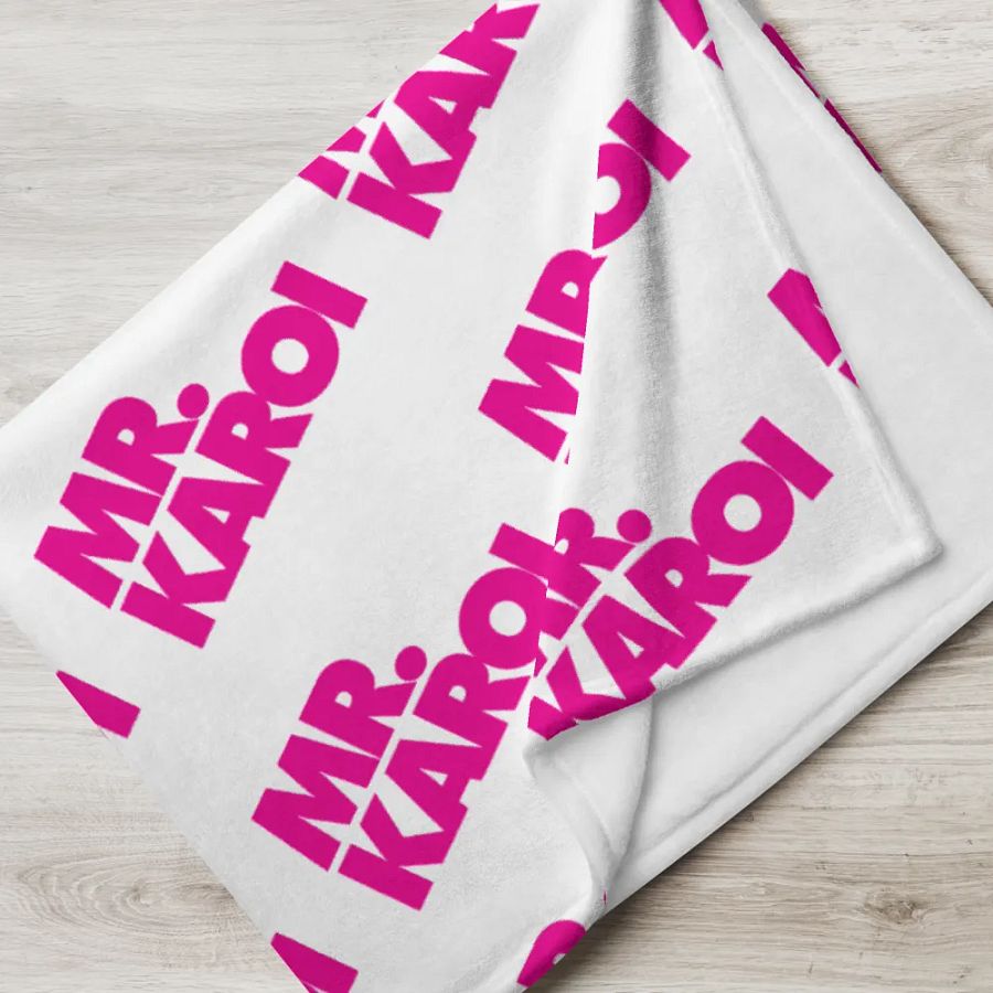 Mr. Karoi Logo Throw Blanket product image (5)