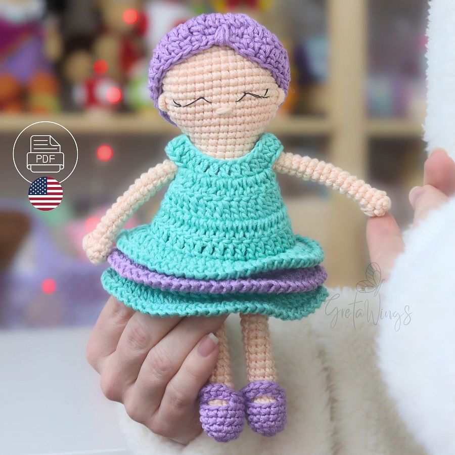 Cuqui Sofía Amigurumi Crochet Pattern (Digital Download) product image (1)