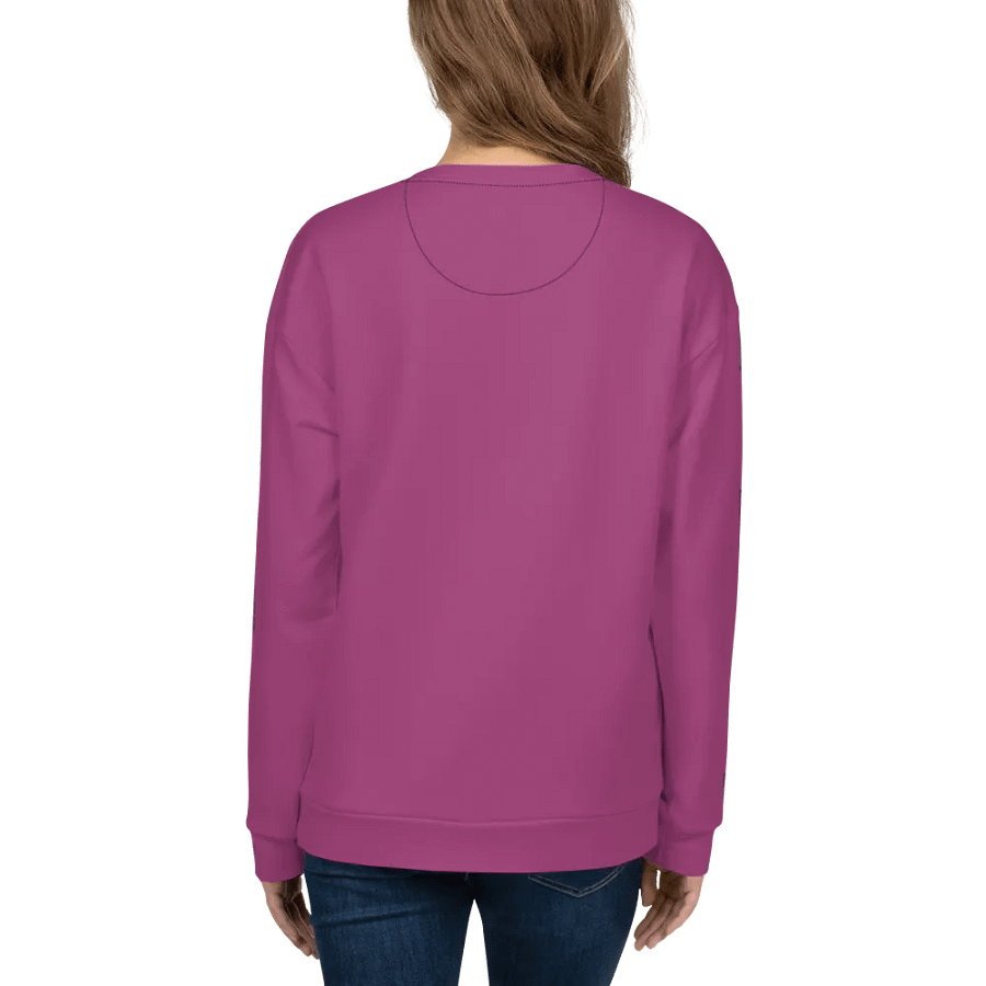 Plain Plum Purple True Summer Unisex Recycled Polyester Heavyweight Premium Sweatshirt by Treasure Pie product image (8)