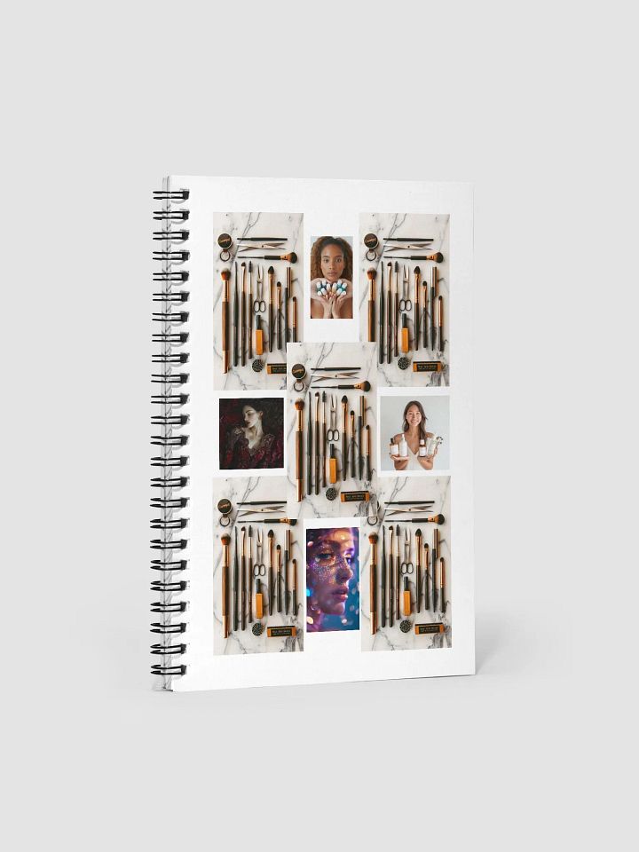 Beauty Makeup Brushes Spiral Notebook product image (1)
