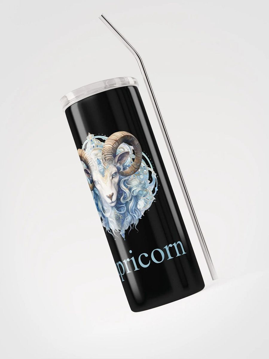 Blue Capricorn Zodiac Stainless Steel Tumbler: Sip in Zodiac Splendor product image (3)
