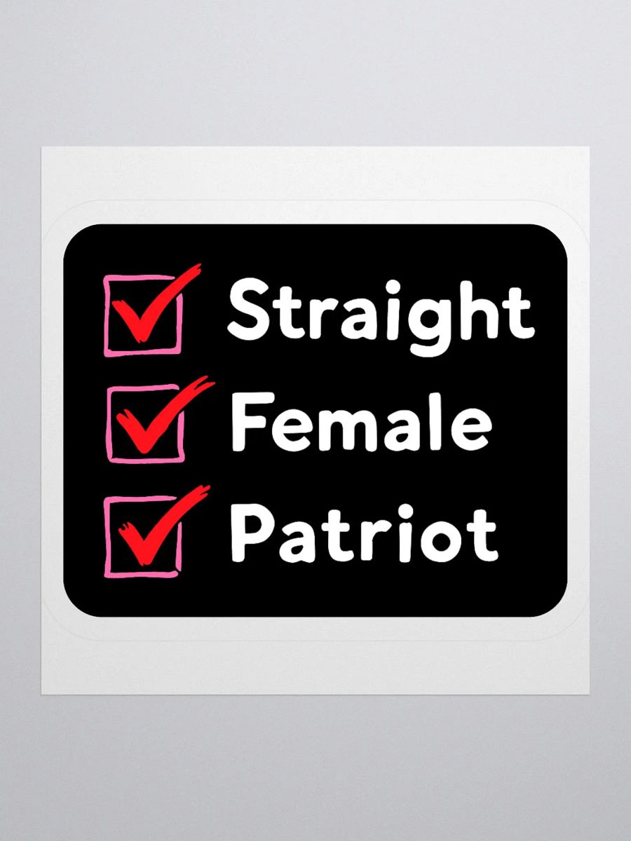Sticker: Female Checklist product image (1)