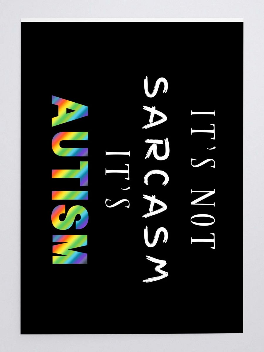 It's Not Sarcasm It's Autism Stickers product image (1)